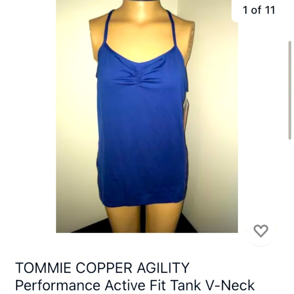 Tommie Copper Performance Tank Top Large New